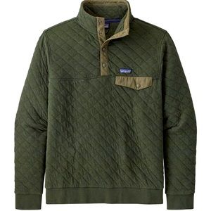 Organic Cotton Quilt Snap-T Fleece Pullover (L)
